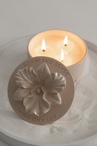 ORCHID 3 WICK CANDLE • SAND