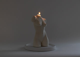 8” MOTHER NATURE CANDLE • MILK