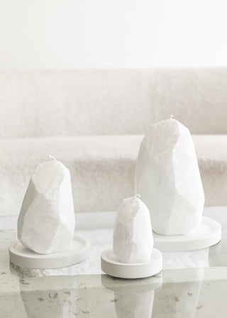 CLEAR QUARTZ CANDLE SET